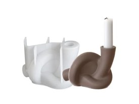 Molde silicona porta vela nudo nordico 